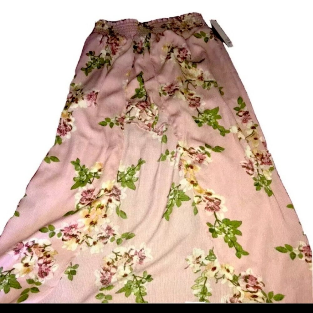 Pink Floral Maxi Skort